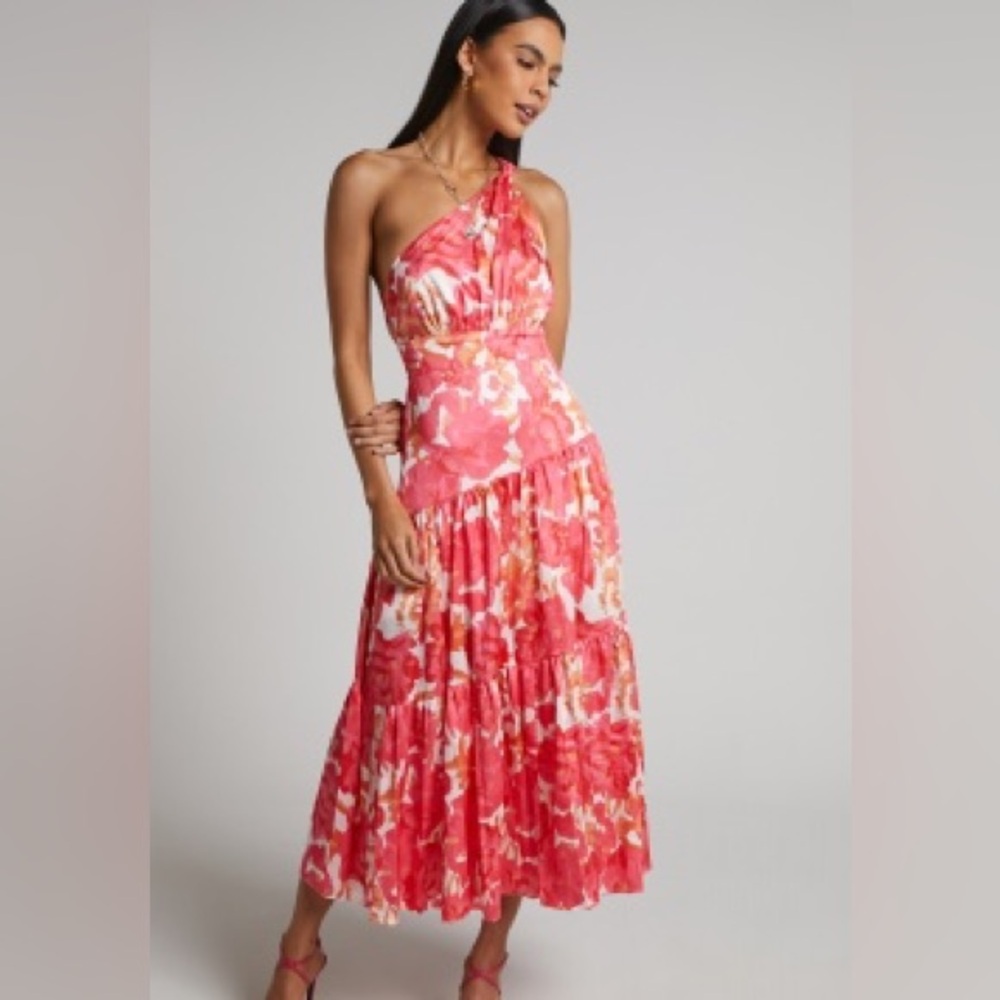 NWT Showpo Georgine Midi One Shoulder Dress US 6 and US 8